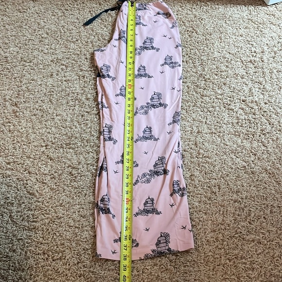 Soma • EMBRACEABLE Jersey Knit Pajama Set Pink Black Birdcage Fabric • Size M - Picture 7 of 7